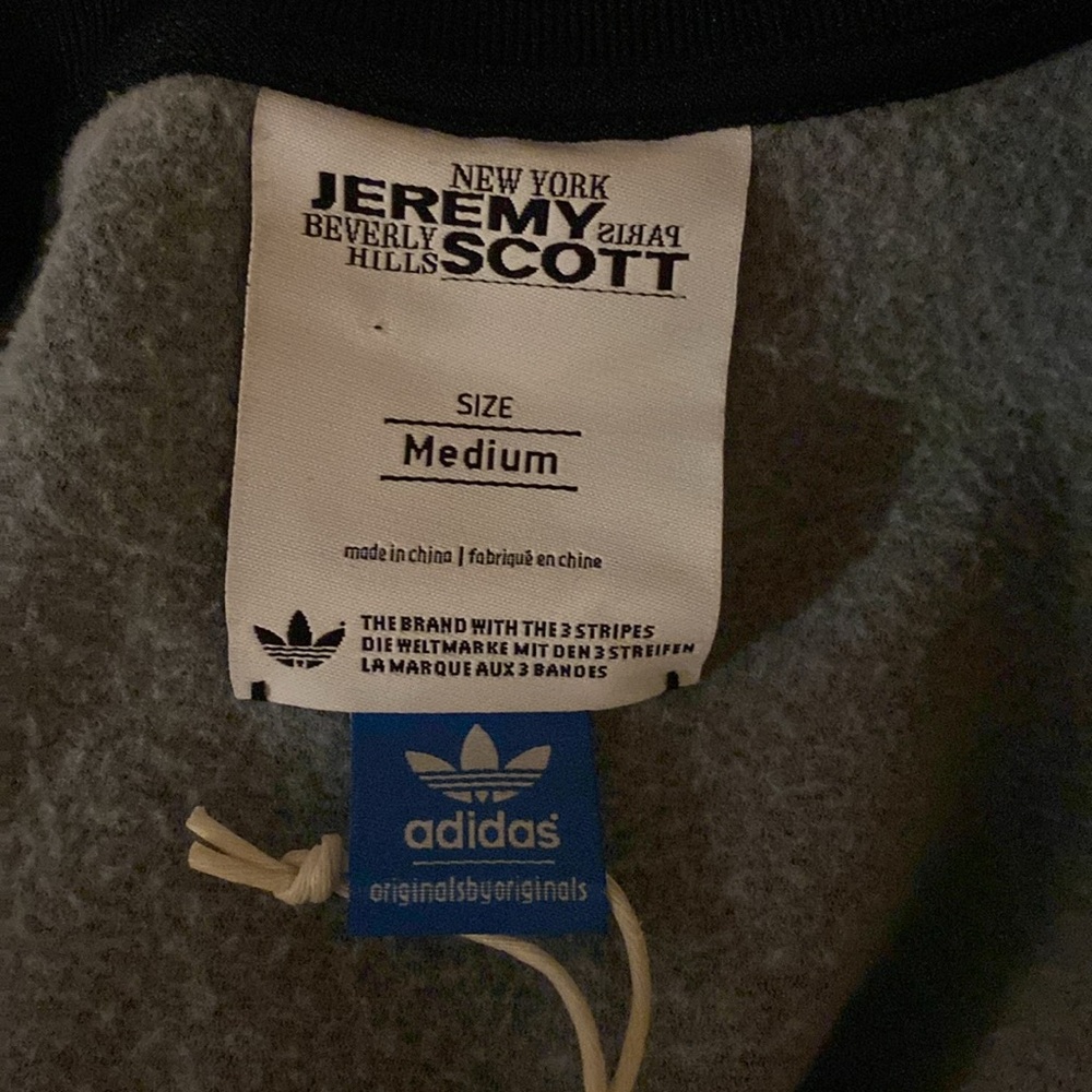 NWT Adidas x Jeremy Scott peplum snap sweatshirt - Picture 4 of 7